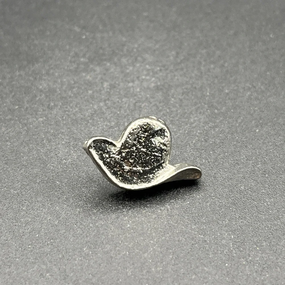 Cowboy‎ Hat Western Silver Tone Lapel Hat Pin